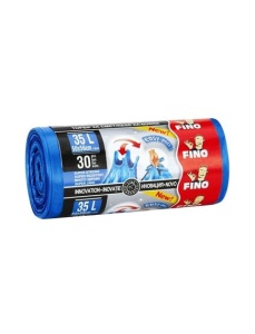 Saci menajeri cu urechi, 35L, 30 buc/rola, FINO Easy Pack