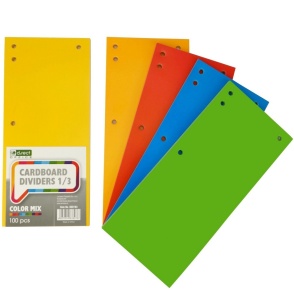 Separatoare biblioraft, 100 file, 4 culori/set, D.RECT