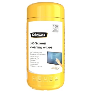 Servetele curatare monitoare TFT/LCD, 100 buc/set, FELLOWES