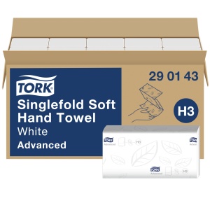 Servetele dispenser in V, 23x22.6 cm, 2 straturi, 250 buc/set, 15 seturi/bax, TORK Soft Singlefold H3