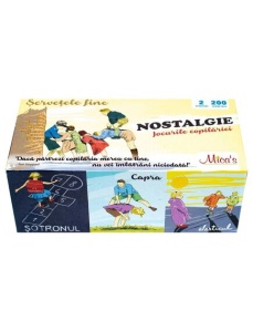 Servetele faciale albe, 2 straturi, 200 bucati/cutie, MICA'S