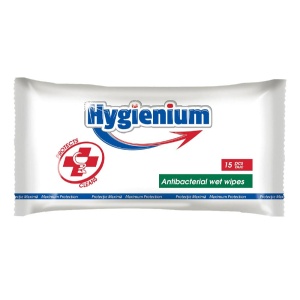 Servetele umede antibacteriene, 15 buc/pachet, HYGIENIUM