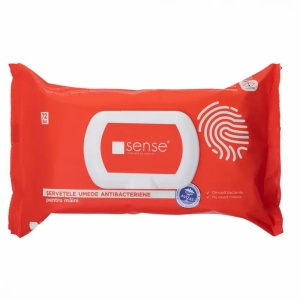Servetele umede antibacteriene, 72 buc/pachet, SENSE