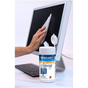 Servetele umede curatare monitoare TFT/LCD, 100 buc/tub, DATA FLASH - Img 3