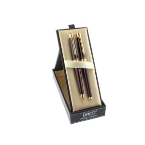Set cadou stilou si pix metal DACO SE217