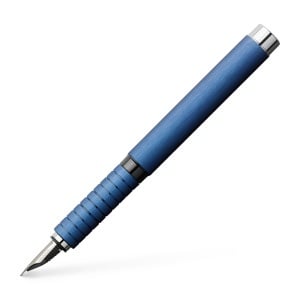Stilou, penita fina, corp aluminiu, albastru, Essentio FABER-CASTELL