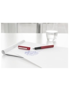 Stilou scolar FABER-CASTELL+ set 6 rezerve, rosu - Img 2