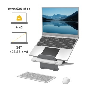 Suport ergonomic pentru laptop, alb, Breyta FELLOWES - Img 4