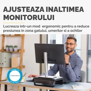 Suport ergonomic pentru monitor, negru, Breyta FELLOWES - Img 7