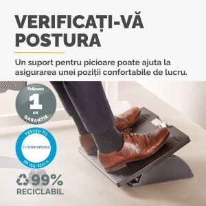 Suport ergonomic pentru picioare FELLOWES Microban - Img 5