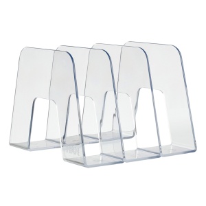 Suport vertical cu 3 compartimente, transparent, HAN Sorter