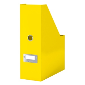 Suport vertical din carton laminat, cataloage, galben, LEITZ WOW - Img 2