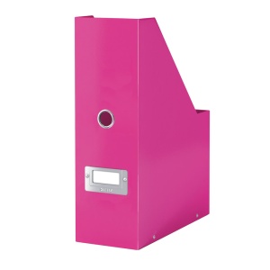 Suport vertical din carton laminat, cataloage, roz, LEITZ WOW - Img 2