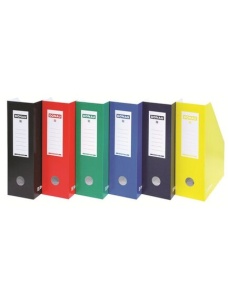 Suport vertical din carton pentru cataloage, albastru, DONAU - Img 2