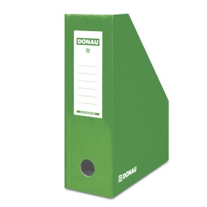 Suport vertical din carton pentru cataloage, verde, DONAU