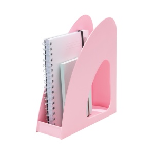 Suport vertical plastic pentru cataloage, roz, HAN Re-Loop Pastel - Img 2