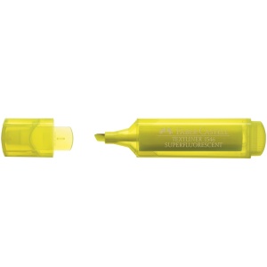 Textmarker super-fluorescent, varf 1-5 mm, galben, 1546 FABER-CASTELL - Img 2