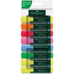 Textmarker, varf tesit 1-5mm, 8 buc./set, 1548 FABER-CASTELL