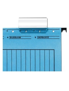 Vizor plastic etichete dosare suspendabile FALKEN, 50 buc/set