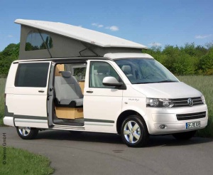 Acoperis de dormit EasyFit VW T5 T6 T6.1 LR - inalt in spate cu catarama pentru centura