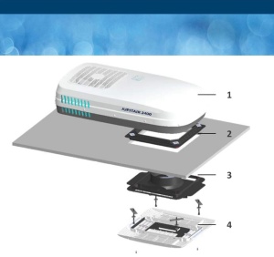 Aer conditionat plafon Jupitair 2400 cu pompa de caldura - Img 3