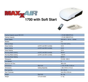 Aer conditionat plafon Maxxair 1700 cu pompa de caldura - Img 6