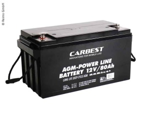 Baterie AGM 80Ah Carbest 350x167x179mm
