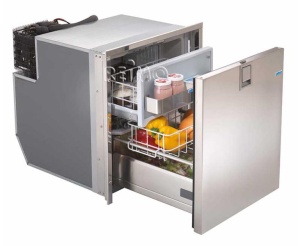 Frigider cu sertar si congelator separat, inox 12 24V, 65 litri Webasto