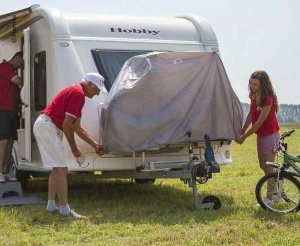 Husa de protectie pentru biciclete, capacitate 2