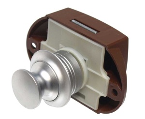 Incuietoare Push-Lock - 25mm argintiu