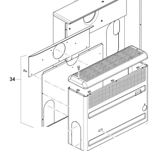 Panoul din spate RWS cu deflector de caldura - Img 2