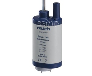 Pompă submersibilă de 12V Power Jet Plus pentru sisteme de țevi de 12 mm Pompă submersibilă de 12V, compatibilă cu apa potabilă, pentru sistemele de conducte UNI-QUICK cu diametrul exterior de 12 mm