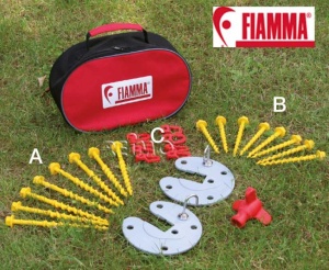 Set sistem de piulite Fiamma stifturi de acoperis, 27 de bucati