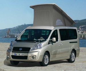 Acoperis pliant acoperis de dormit super plat Fiat Scudo - ampatament lung