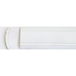 Bandă decorativă albă solidă de 12 mm, 200 m, de ex. Knaus 89 PRET PE METRU LINIAR