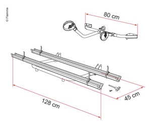 Carry Bike Garage Standard pentru 2 biciclete, maxim 3 biciclete, capacitate de incarcare maxim 50 kg - Img 2