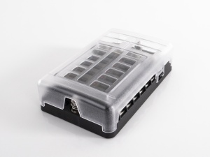 Distribuitor de curent cu suport pentru sigurante cu 12 v