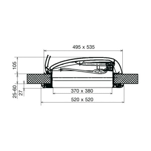 Fereastra de mansarda Mini Heki FL cu ventilatie fortata, 43 mm - Img 2