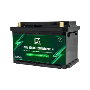 Idealakku Baterie litiu seria IA LiFePO4 12V 100Ah MINI PRO BMS inteligent cu Bluetooth Baterie pentru rulotă sub scaun cu încălzire - Img 4