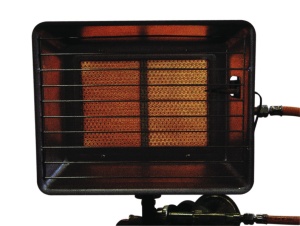 Incalzitor pe gaz 2,5-4,2kW (siguranta de aprindere, furtun de 0,4 m + regulator de 50 mbar)