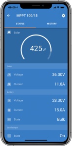 Incarcator solar 12 24 48V 20A Victron Energy SmartSolar MPPT 100 20 ( 12 24 up to 48V) - Img 3