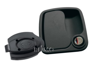 Incuietoare neagra (grosime perete 34-42mm), fara cilindru si cheie