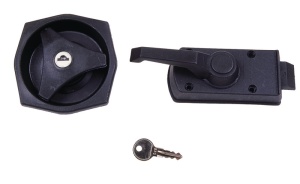 Incuietoare usa caravana grosime perete de 25-35mm negru