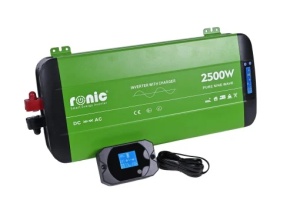 Invertor DC-AC cu Sinus PUR + Incarcator AC + Transfer Prioritate Automat, 12V-230V, model RONIC HKC2500P, 2500W/5000W