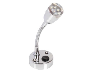 Lampa LED de citit 12 volti, 9LED, 0,5 W, crom