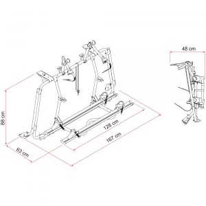 Suport pentru biciclete Carry-Bike VW T5 Pro - Img 2