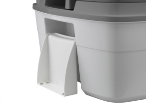 Toaletă portabilă de camping Porta Potti 335 - cu kit de fixare - albă Toaletă de camping de 10 litri cu pompă cu piston - Img 2