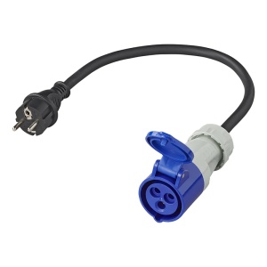 Cablu adaptor 40cm 3x1,5mm ² de la priza Schuko la CEE