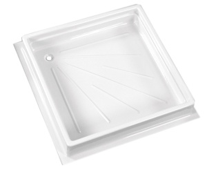 Cadita de dus 600x600x102 mm, alba