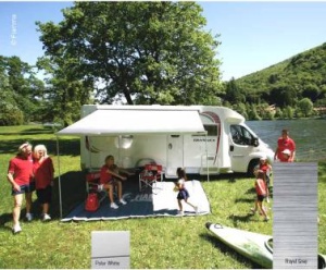 Copertina Fiamma F45S 4,25m Royal Grey, carcasa alba